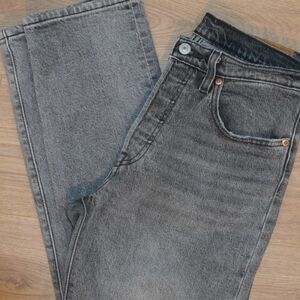 Levi's 501 Women's Straight Grey Denim Jeans
